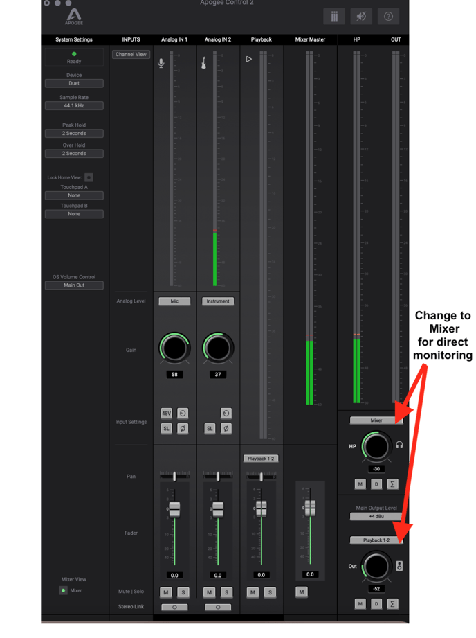 Apogee Duet(レガシー製品)IntelおよびApple Silicon搭載Mac Apogee Duet(レガシー製品)IntelおよびApple Silicon搭載Mac